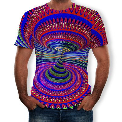 

Summer Mens 3D Digital Graphic Print T-Shirt Casual Short Sleeve O-neck Tee Tops