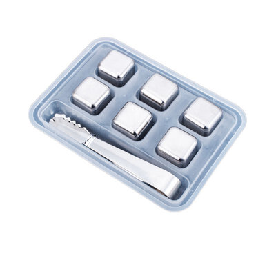 

Whiskey Rocks Stainless Steel Reusable Ice Cubes Metal Whiskey Stones Chilling Stones