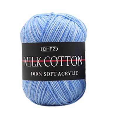 

Toponeto Colorful Hand Knitting 50g Knitting Crochet Milk Soft Baby Cotton Wool Yarn A