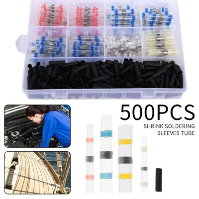 

500Pcs Heat Shrink Butt Terminals Solder Seal Sleeve Wire Connector Waterproof