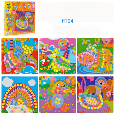 

〖Follure〗Fun Mosaic Kids Art & Craft Kit Childrens Play Activity Decoration Sticker Set