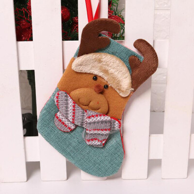 

Toponeto 1pcs Christmas Mini Christmas Stockings Socks Decorations Socks Stocking Bag