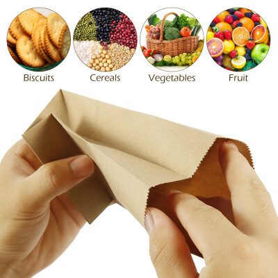 

50150pcs Brown Kraft Paper Bag Party Decorate Wedding Favour Small Gift Candy Bags Bread Food Bag