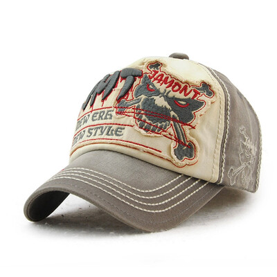 

TOHUIYAN Wolf Embroidery Baseball Cap Men Retro Cotton Snapback Hat Women Adjustable Casquette Golf Caps Bone Gorras Para Hombre
