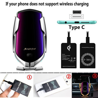 

R1 Automatic Clamping 10W Wireless Charger Car Holder Smart Infrared Sensor Qi GPS Air Vent Mount Mobile Phone Bracket Stand