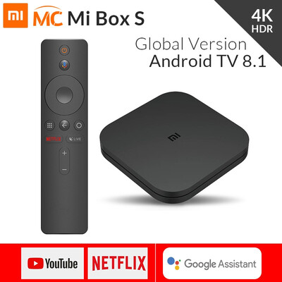

2018 Original Xiaomi Mi TV BOX S Smart 4K Ultra HD 2G 8G Android 81 WIFI Google Cast Netflix Media Player IPTV Set top Box 3