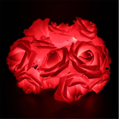 

Supli 5M 20 Led Battery Operated String Flower Rose Fairy Light Christmas Decor