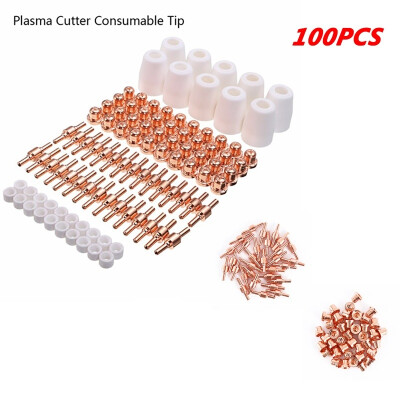 

100Pcs Plasma Cutter Consumable Tip for LG-40 PT-31 Cutting Torch CUT40 CUT50