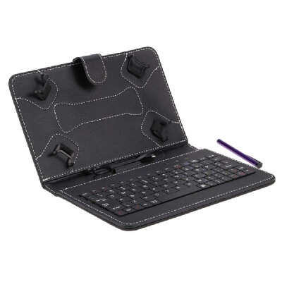 

Foldable Folding Folio Magnetic PU Leather Case Cover Stand Holder with Keyboard Stylus Pen for Android 78 Inch Tablet