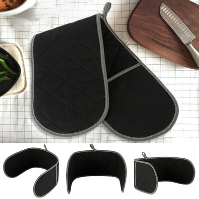 

Kitchen Baking Glove Tool Double-ended Heat Resistant Cotton Mitt Oven Pot Holder Glove Grip Padded
