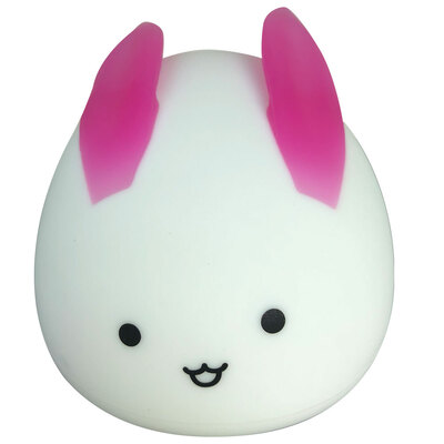

Night Light For Kids Soft Rabbit Silicone Baby Nursery Lamp Tap Control 7 Colors Breathing Light Nightlight For Baby Toddlers Bedr