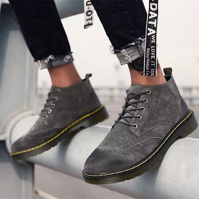 

Autumn&winter new mens leather shoes in the boots