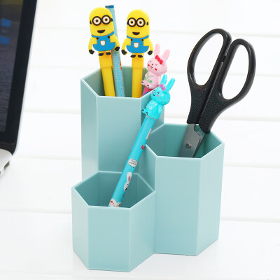 

Jing Hui Si Chuang JH8126 stationery creative simple pen holder plastic desktop storage box student office supplies