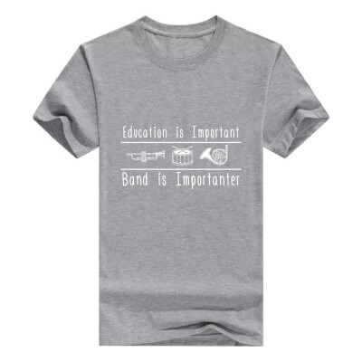 

Education Important Band Importanter Funny Band Young Mens T-Shirt