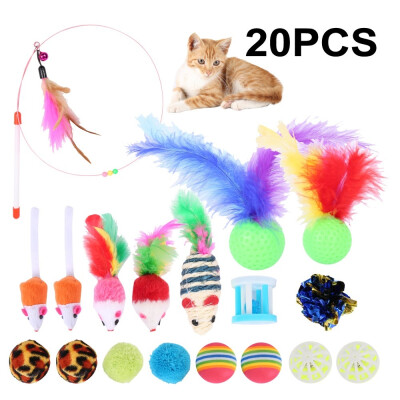 

20pcs Variety Cute Cat Play Toy Gift for Cats Dogs Mouse Small Funny Toys