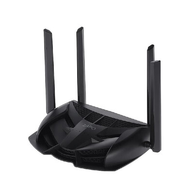 

ZAPO Dual-band Wi-Fi Router 1200Mbps Powerful Signal 24G 5G Wireless Gaming Router 4 Rotate Antenna USB Files Storage Repeater