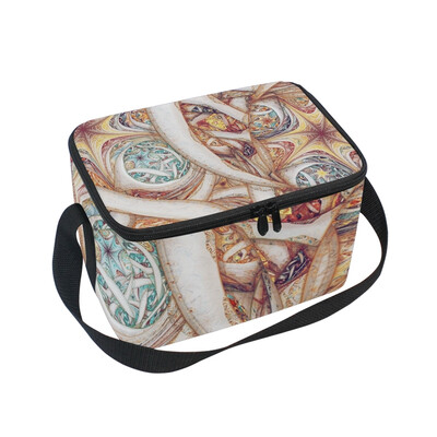 

ALAZA Lunch Box Insulated Lunch Bag Large Cooler Tote Bag Abstract Space Painting for Men Women Girls Boys