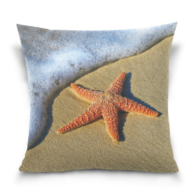 

Throw Pillow Case Decorative Pillow Covers 16 X 16 inch Starfish Pattern Pillowcase