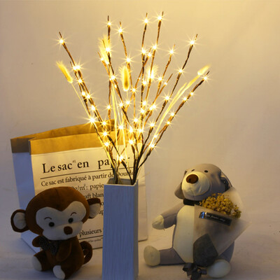 

UpperX LED Willow Tree Branch Lamp Christmas Floral Light 20 LEDs Home Party Garden Bedroom Desktop Vase Decoration Lights