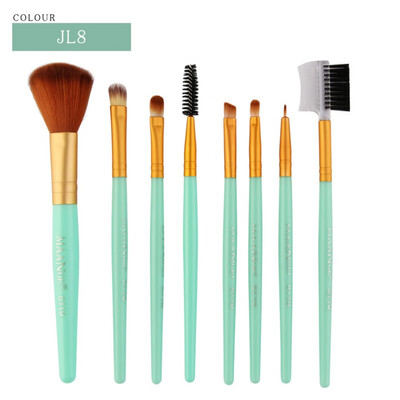

8Pcsset Makeup Brushes Tools Kit Power Foundation Blush Eye Shadow Blending Fan Cosmetic Beauty Make Up Brush Maquiagem MKXJ