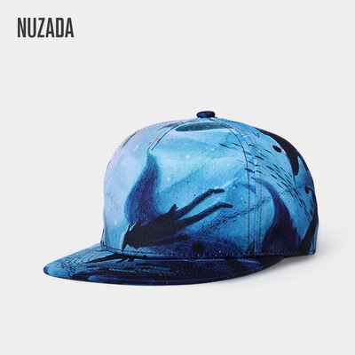 

NUZADA 3D Printing Caps Men Women Couple Hip Hop Cap Spring Summer Autumn High Quality Cotton Material Punk