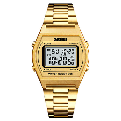 

SKMEI 1328 Men Fashion Casual Sports Wristwatch Analog Digital Watch 3ATM Water Resistant Stainless Steel Strap Backlight Multifun