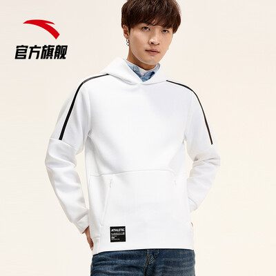 

Anta ANTA 95917717 Anta sweater mens official new sports&leisure multi-color hooded pullover sweater mens trend pure white  male 180