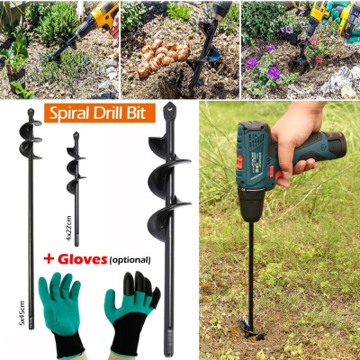 

Electric Drill for Plant Planting Auger Bit Fence Post Hole Digger Drill Bit Ground Fence Post Hole Drilling Plant Tree