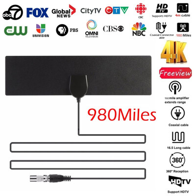 

980 Mile Range Antenna TV Digital HD 4K Antena Digital Indoor HDTV 1080P