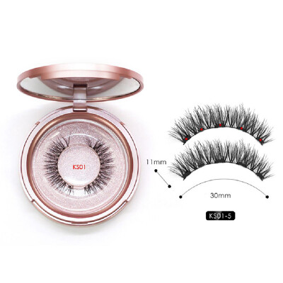 

Women Magnetic False Eyelashes Natural Eyelashes Extension Liquid Eyeliner And Tweezer For All Skin Types