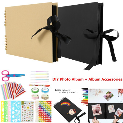 

1 Pcs 40 Page Retro Style Photo Album Scrapbook DIY Paper Craft Album Wedding Anniversary Gift Memory Book