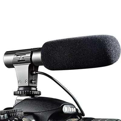

Dyson dste Canon 550D Nikon D5400 Sony 35mm external super cardioid interview microphone 20dB gain