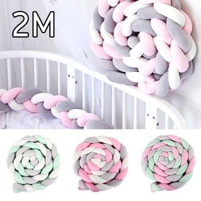 

2M 3-Strands Soft Knot Ball Weave Plush Sofa Stuffed Pillow Kids Baby Toys Soft Cushion Room Decor