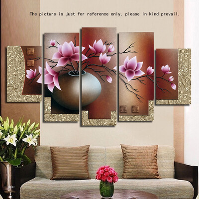

DIY Handmade Needlework 5D Cross Stitch Set Embroidery Kit 11CT Precise Printed Magnolia Flowers Pattern Cross-Stitching Home Deco