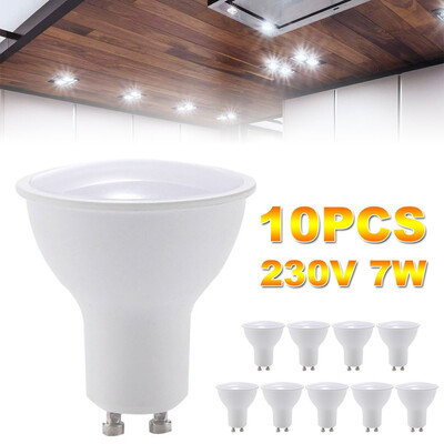 

Willstar 10Pcs GU10 7W Bright LED Cup Light Spotlight Lamp Bulb White Lighting 230V Energy Saving