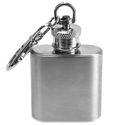 

1oz Portable Outdoor Key Chain Small Bottle Hip Flask