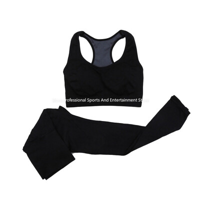

Women Yoga Sport Suit Summer Bra Set 2 Piece Female Short-sleeved pants Outdoor Quick Drying Sportswear Running Clothes