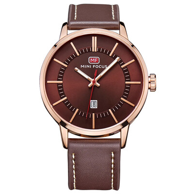 

BOFUTE Male Watches Business Watch Fashion Watch Japanese Movement Calendar Luminous Waterproof Genuine Leather Strap 0033G