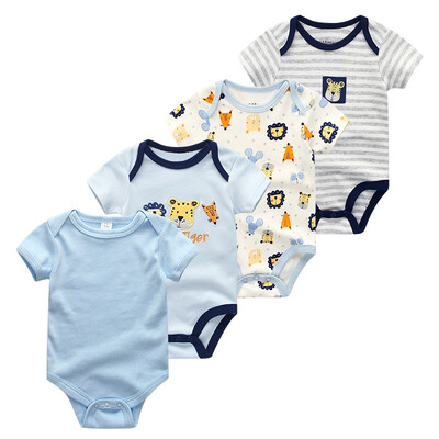 

4PcsLot Unisex For Babies Bodysuits Baby Boys Clothes 0-12M Newborn Rompers Babywear Roupas de bebe Sleepwear Baby Girls Clothes