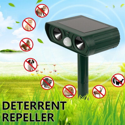 

Solar Ultrasonic Garden Deterrent Repeller Animal Bird Cat Scarer Pest Dog