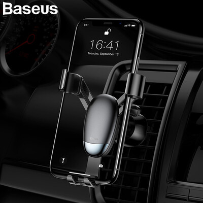 

Baseus Mini Car Holder Aluminum Alloy Triangle Phone Holder for 4-65 inch Mobile Phone Pad Gps Stand in Car