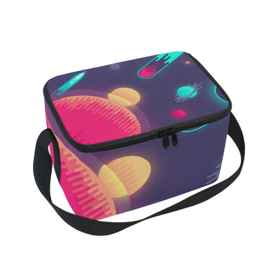 

ALAZA Lunch Box Magical Space Insulated Lunch Bag Large Cooler Tote Bagfor Men Women