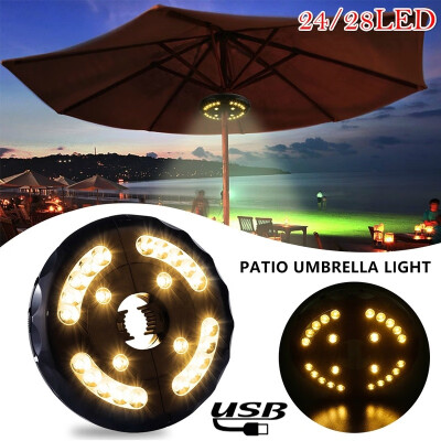 

Patio Umbrella Light 3 Brightness Modes Cordless 2824 LED Lights Umbrella Pole Light