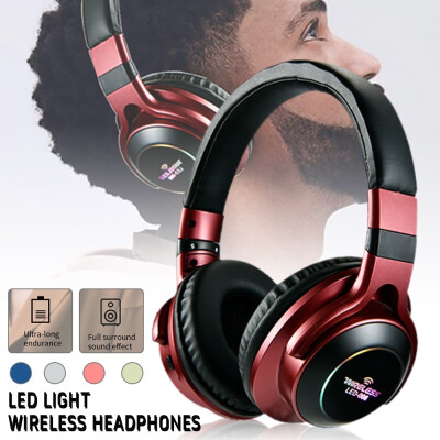 

2020 The New Fashion Cool LED Stereo Field Bluetooth Headphones Wireless Bluetooth Headset