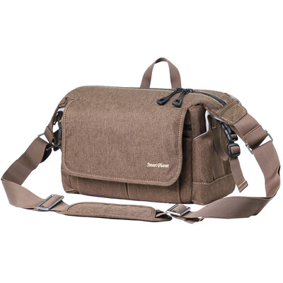 

Smart planet digital SLR camera bag fashion casual multi-function handbag shoulder camera bag unisex brown