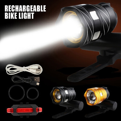 

Willstar Professional T6 Bicycle Bike Headlight USB 15000LM MTB Lights LED Rear&Front Rechargeable