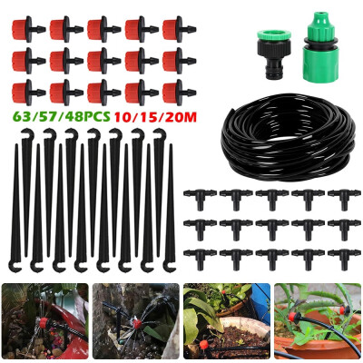 

101520m Automatic Sprinkler System Dripper DIY Garden Drip Irrigation System Hose Kits