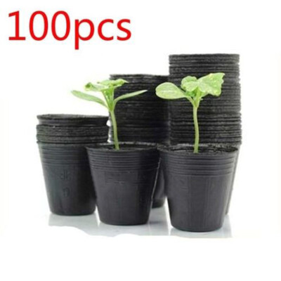 

Plant Nursery Plant Pots Garden Nursery Pots Round Flower Seedlings Sowing Growing Pot Home Garden Planter 100pcs