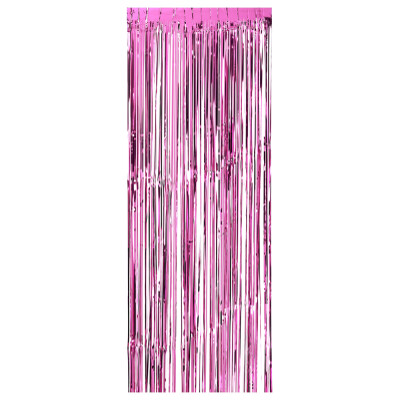 

100 300cm Metallic Foil Fringe Curtain Tinsel Shimmer Window Door Curtain Wall Backdrop Panel Decoration for Wedding Christmas P
