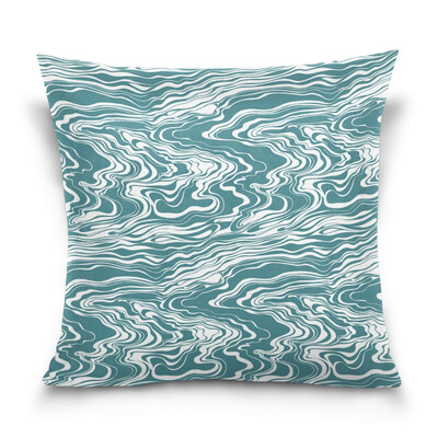 

ALAZA Throw Pillow Cover 16 X 16 inch Cushion Cover with Sea Pattern Printed Pillowcase